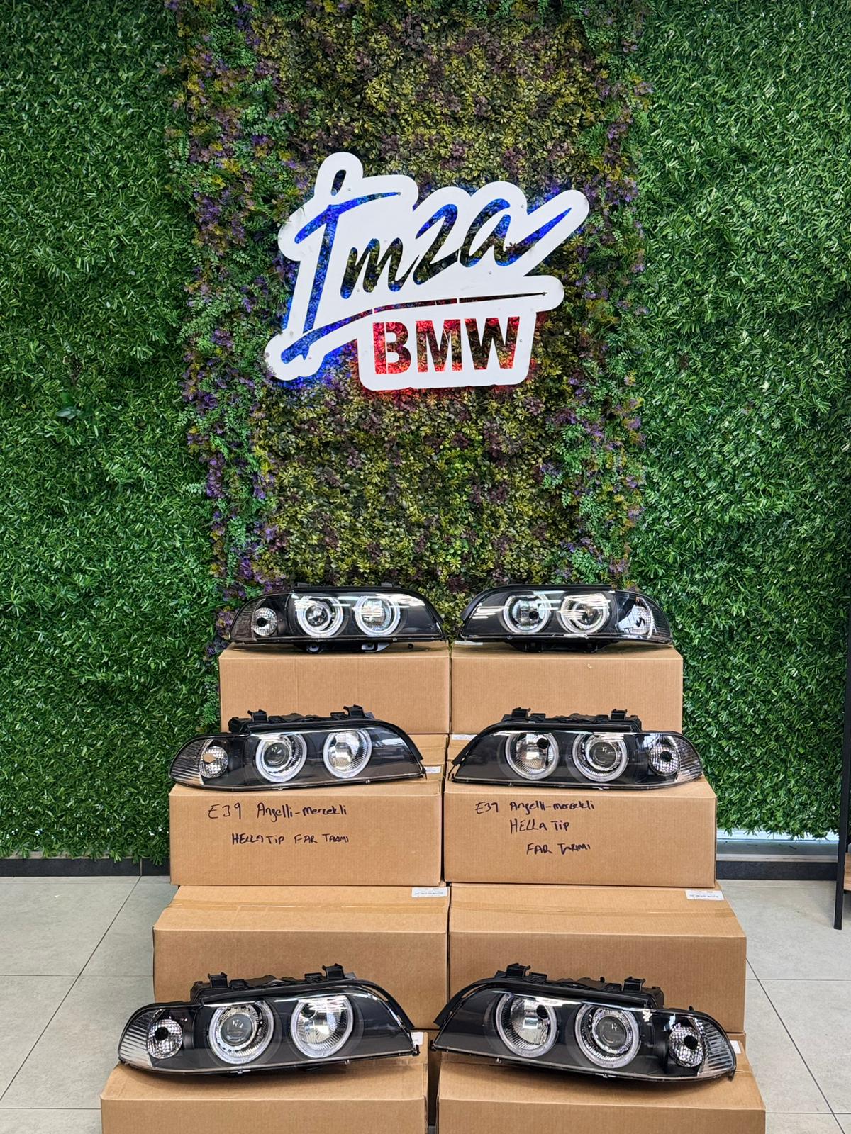 E39 ANGELLİ MERCEKLİ FAR TAKIMI -HELLA TİP-